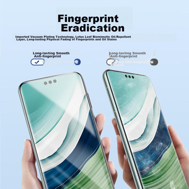 Screen Protector for Huawei Mate60Pro/+ Phone, Film for Mate60RS Ceramic Film, Full Adhesive Microcrystalline Film, And Fingerprint-Resistant