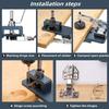 Upgrade 35mm verdeckter Scharnier-Bohrschablonen-Kit Holzbearbeitung Scharnierbohrschablone Bohranleitung Lokalisator für Frontrahmen Schrank Tür