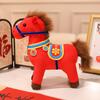 2026 Year of The Horse Plush Doll National Style Embroidery Fabric Desktop Ornament Auspicious Blessings Zodiac Horse Theme Festival Gift