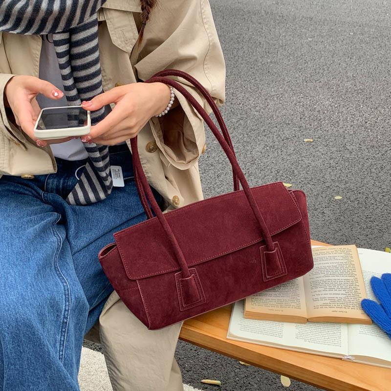 Módní Retro Jednoramenná Podpažní Dojížděcí Taška pro Ženy - Uvolněná a Prostorná Kabelka s Velkou Kapacitou