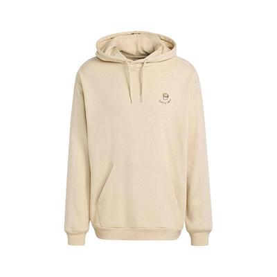 adidas Men's Casual Embroidered Logo Hoodie Beige JZ5066