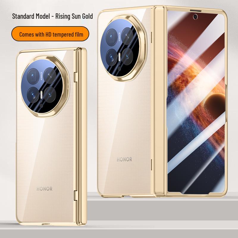 Compatible Honor Magic V6 Foldable Phone Case: Transparent Magnetic Charging, Full Coverage, Anti-Drop Protection. Honor Magic V6