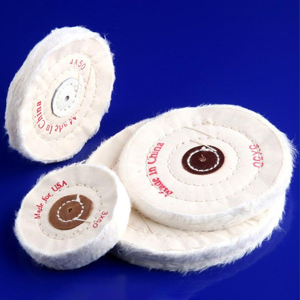 White Cloth Buffing Wheel 2-12in Buffing Wheel Durable Mirror Polish Pad  Jewelry Tools