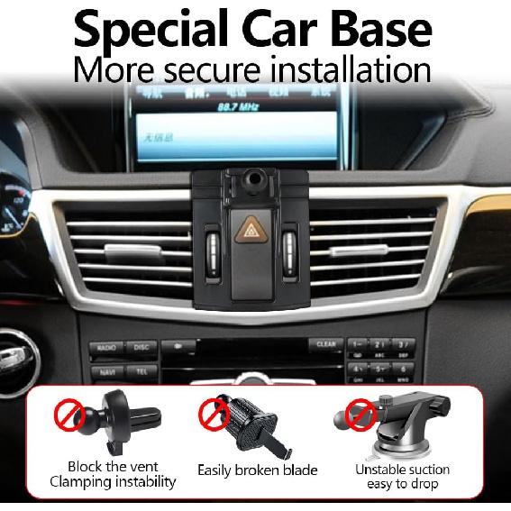 Car Phone Holder Mount for Mercedes Benz E Class 2010 2011 2012 2013 E300 E350 E550 E63 AMG W212 Auto Accessories Interior Decoration Mobile Cell