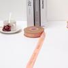 English Hot Stamping Ribbed Ribbon - 2.5cm Silk Bow for Gift, Cake, and Flower Packaging
