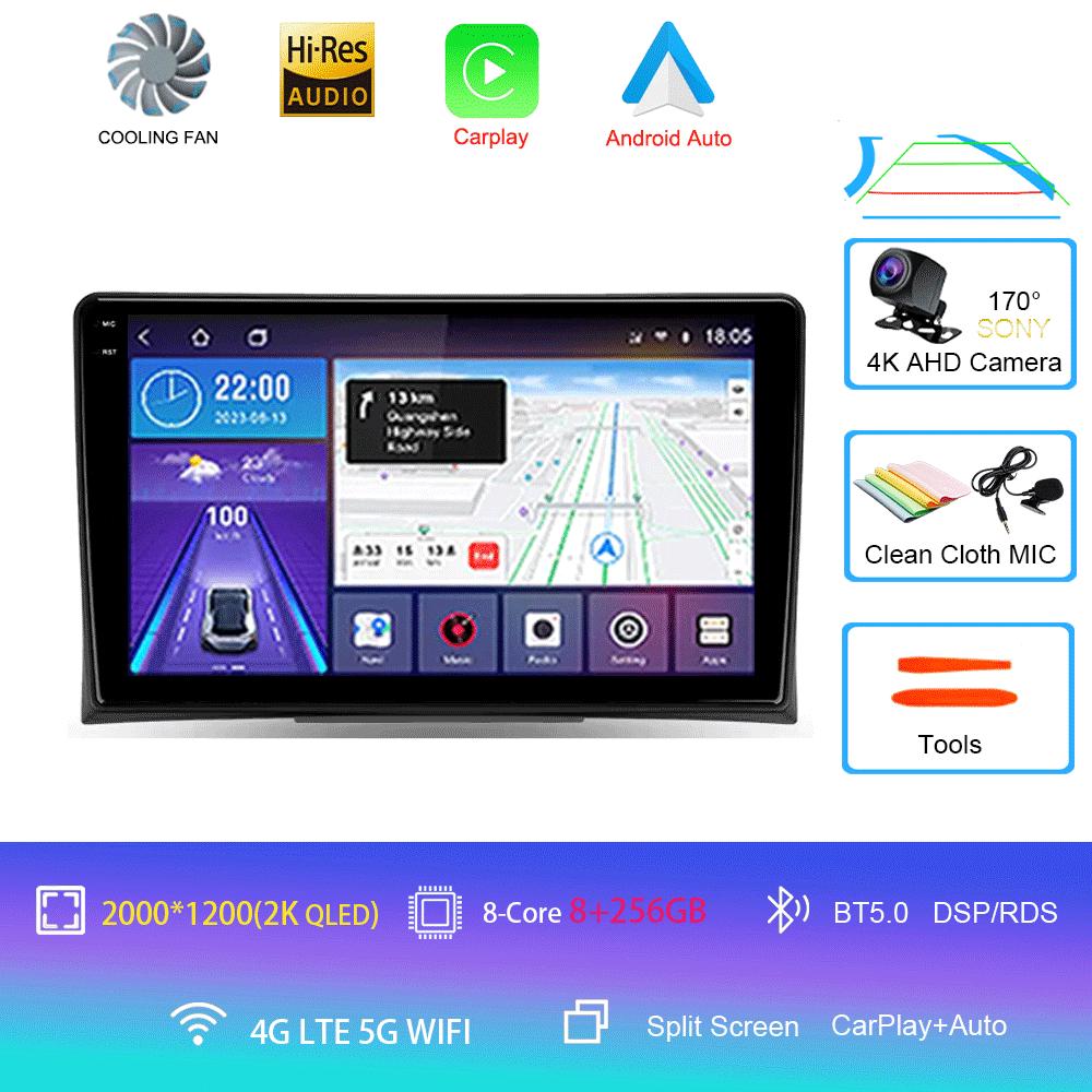 Autoradio Android 14 Carplay Auto Für Volkswagen Multivan T5 2003 - 2015 Multimedia Video Player GPS Navigation Stereo Head Unit