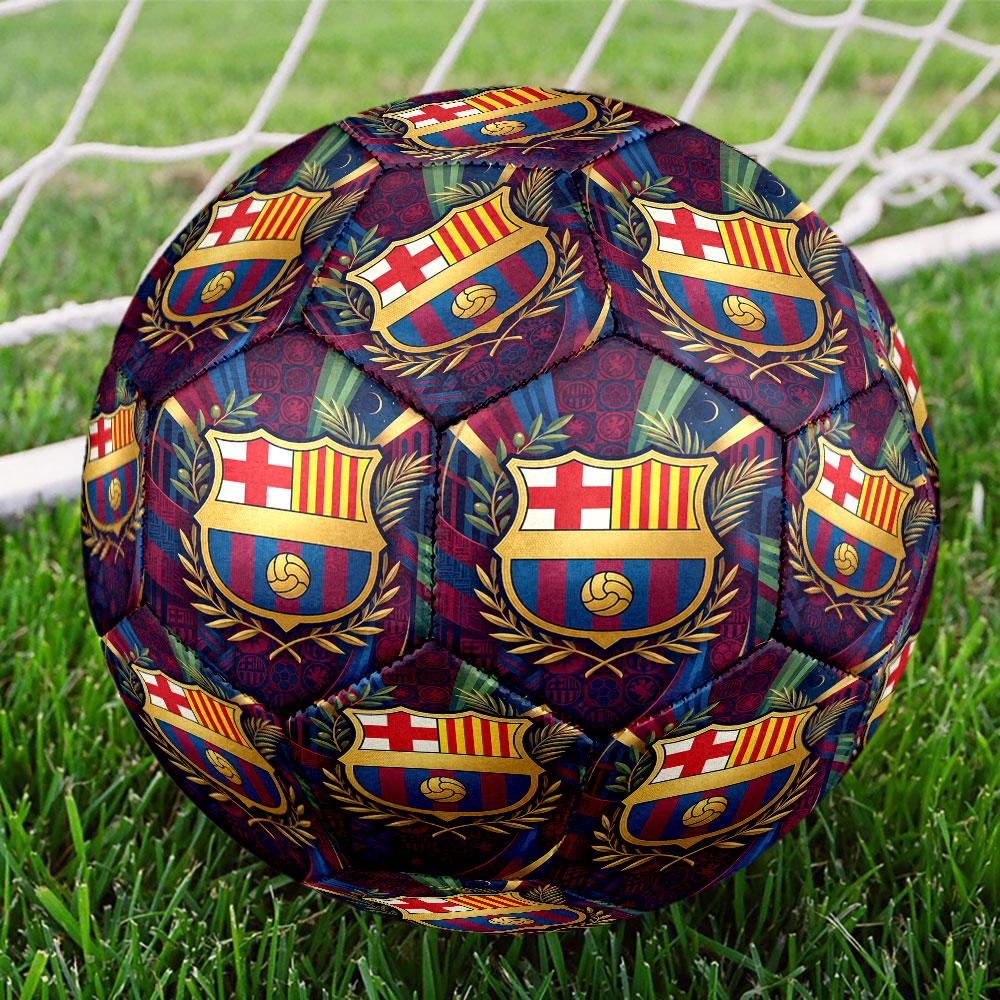 BOLA DE FUTEBOL Barcelona Estampa Tamanho 5 Bola de Futebol, Bola de Futebol Standard para Jogo Esportivo e Treino de Equipe, Presente Ideal para Fãs de Futebol