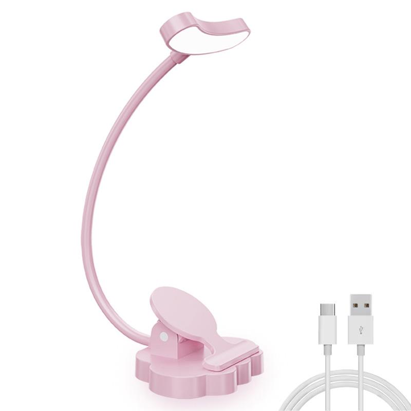 Flexible Clip on Book Lamp Touch Control Reading Light Eye Caring USB Rechargeable Books Led Lights for Night Reading Table Lamp
