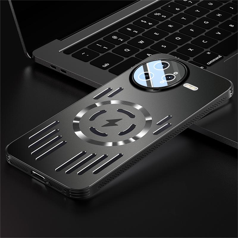 

Жесткий металлический чехол для отвода тепла с магнитной беспроводной зарядкой для XIAOMI Poco F7 Ultra F7 Pro F7Ultra Крутой защитный чехол на заднюю панель For Poco F7 Ultra