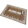 Vintage Letter Placemat Waterproof Heat-Resistant Non-slip Heat Insulation Dishwasher Safe Rectangle Dining Table Protection Decoration Pad