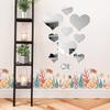 10 Pieces Heart Shape Acrylic Mirror Wall Stickers Plate Self Adhesive Mirror Stickers Mirrors for Wall Decor Wedding Table