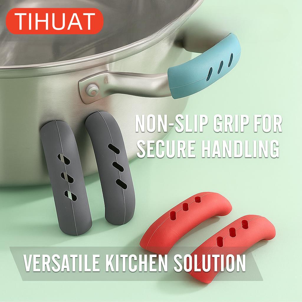 2pcs Silicone Heat Insulated Pot Holders