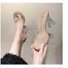 High Heels Slippers Summer New Waterproof Table Crystal High Heels Temperament Fashion Sandals Women's Shoes