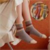 10 Pairs Women's Comfortable Mid Calf Socks Breathable Chic Knit Stripe Printed Female Sock
