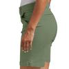 Women's Casual Stretch Chino Shorts with Pockets, Comfortable Mid-Rise Summer Shorts for Everyday Wear Rust Color