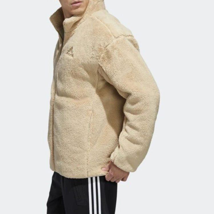 adidas Jackets Men's Brown Stand Collar Moderate Soft Shell GL7418