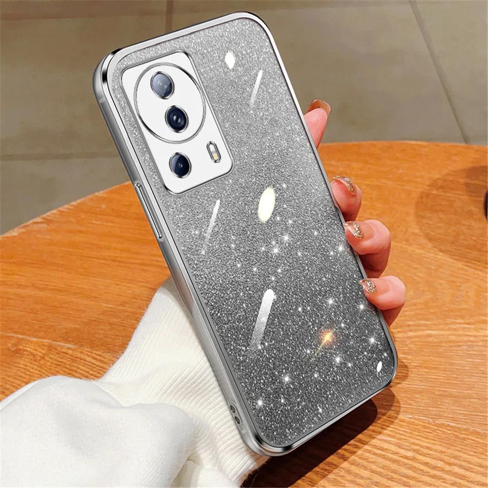 

Mi13 13lite 13tpro Роскошный блестящий чехол с градиентным покрытием для Xiaomi 13T Pro 13 Lite 14 12T 11T 12 11 Lite Pro POCO C65 Мягкий чехол For Mi 12 Pro