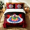 Club Deportivo Guadalajara (19) 3-teiliges Set geeignet für Schlafzimmer, weich und bequem, ein ideales Geschenk für Familie und Freunde. Enthält eine Bettbezug.