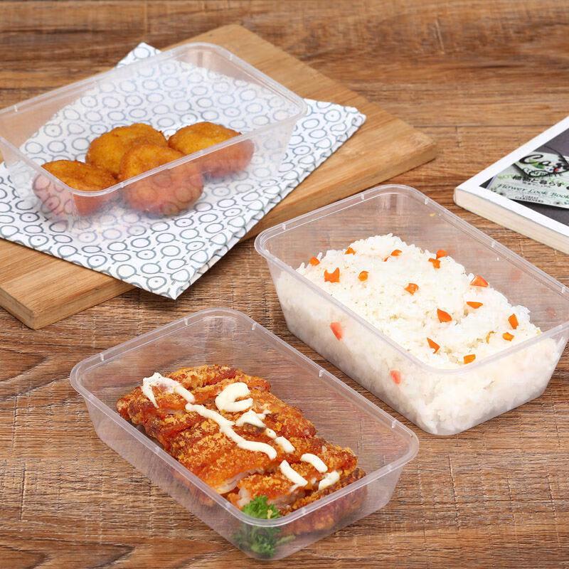 Chuāngfā 750ml Thickened Disposable PP Square Lunch Box