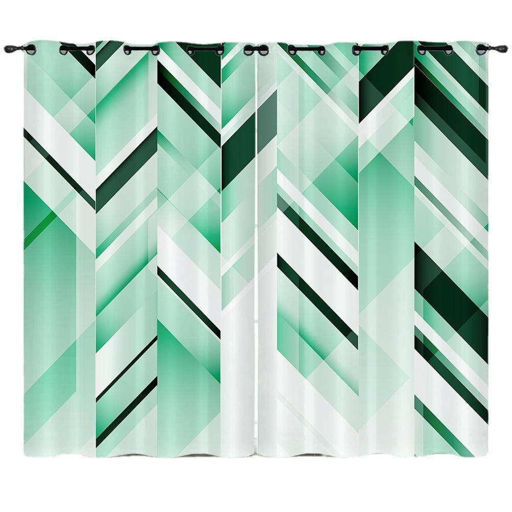 Curtain Prism 3D Digital Printing Blackout Curtain Punching
