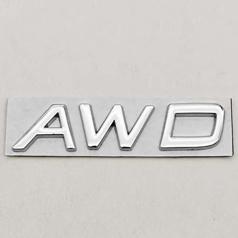 3D Metal Emblem for Car T5 T6 AWD Logo Rear Trunk Adhesive for Volvo S90 S60 V90 V60 XC90 XC60 T6 T5 AWD Accessories