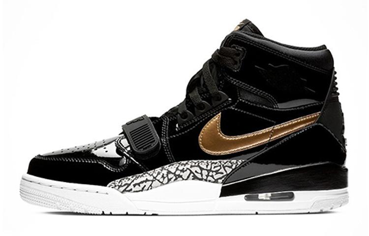 Jordan Legacy 312 Melns Zelts Lakādas
