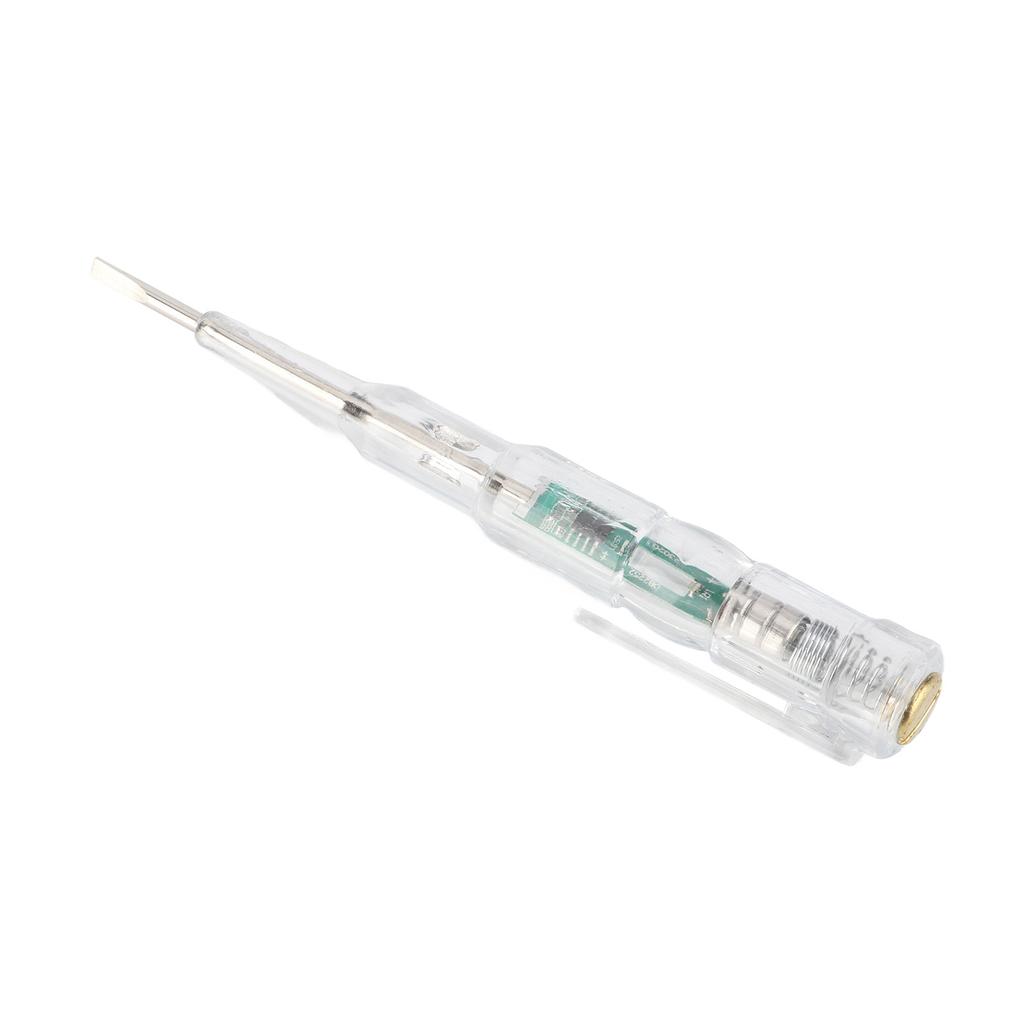 5 Pcs Electrical Tester Pen Multifunctional Bright LED Light Transparent Shell Inductive Voltage Tester Screwdriver