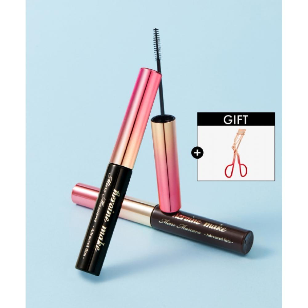 Тушь для ресниц Kissme Micro Mascara AdvaNced Film N + Завиватель 02 Brown (MN)
