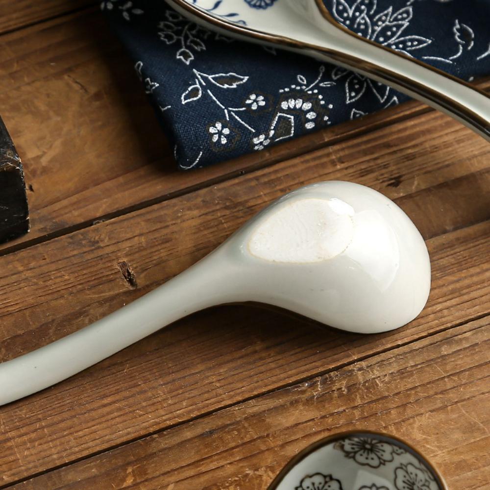 Erwachsene Keramik Geschirr Essen im japanischen Stil Küche Utensil Geschirr Suppe Löffel Besteck