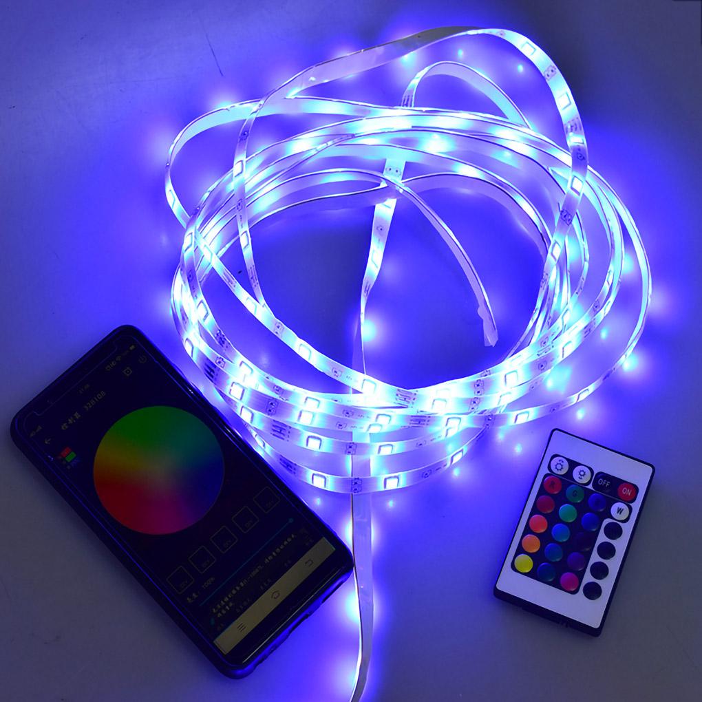 5/10M RGB LED Strip Lights Waterproof 5/10/15M LED Lights 44 Key IR Controller