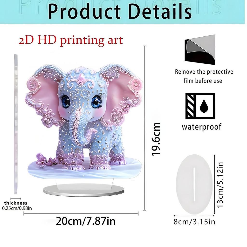 Spread Wings Eagle 2D Acrylic Standee - Home Office Decoration Ornament