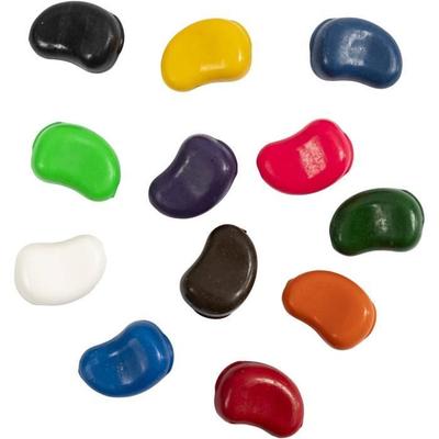 Krijtjes Bonen Diverse Kleuren, 12st.