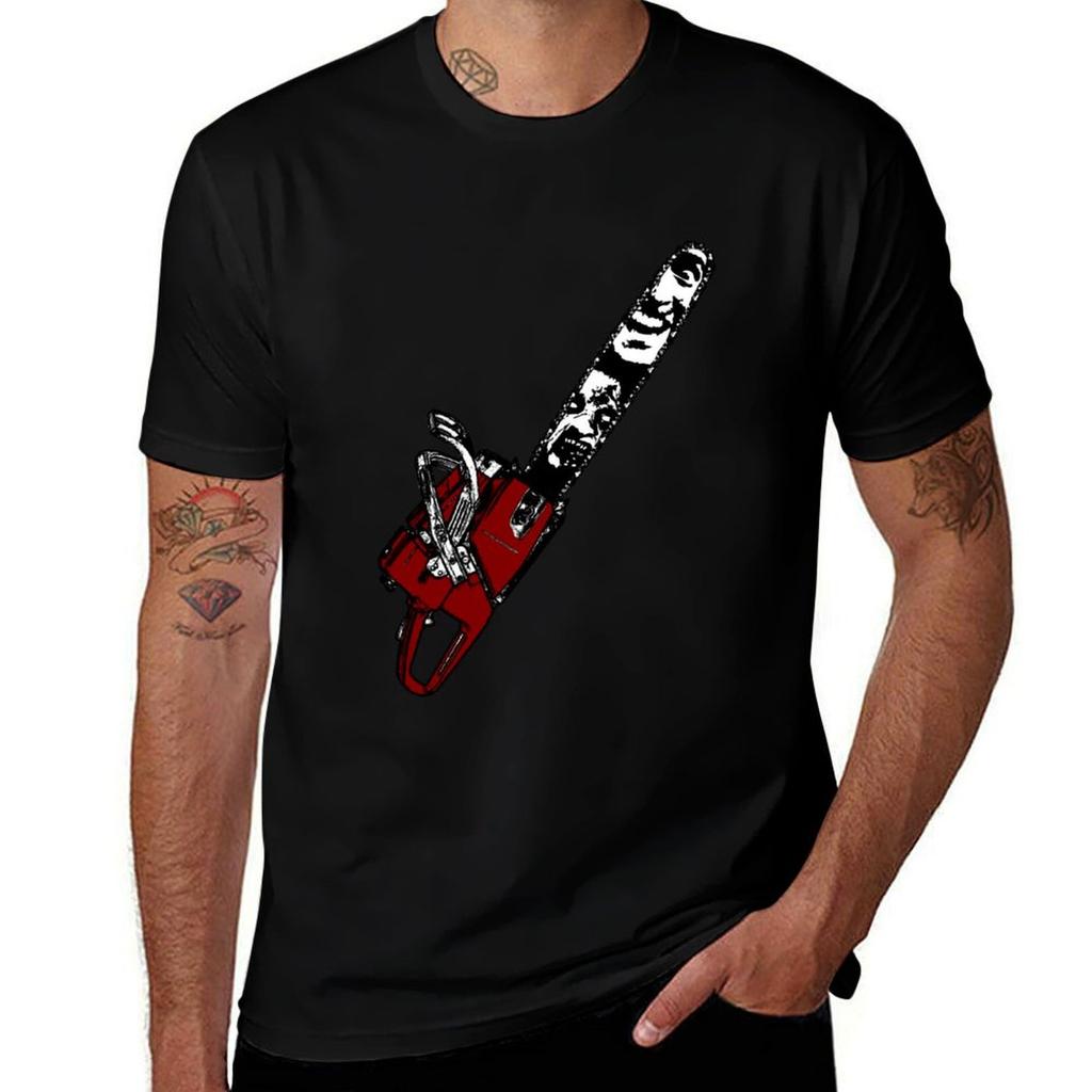 Ash vs Evil Dead chainsaw TShirt Plus Size NonShrink TShirt