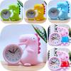 Adorable Cartoon Alarm Clock For Kids Stylish Design Large Lcd Display Battery Operated