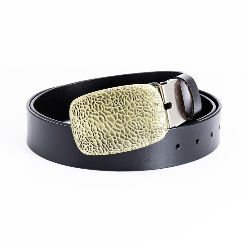 Snakeskin Cowhide Belt Accessories Black Coffee Two-Color Belt Fashion Belt
