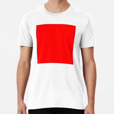 Lebhaftes Rotes Quadrat S bis 5XL Hergestellt in AU/USA T-Shirt