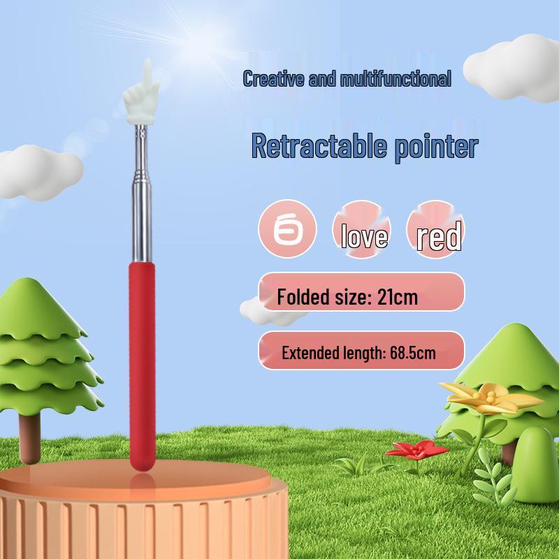 68cm Zatahovací ukazovátko pro děti a učitele: Učitelská hůlka do třídy a domů.