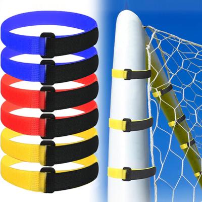 50Pcs Soccer Goal Net Attachment Straps with Fastener Tape Reusable Compact Size Portable Easy To Install Goal Net Straps