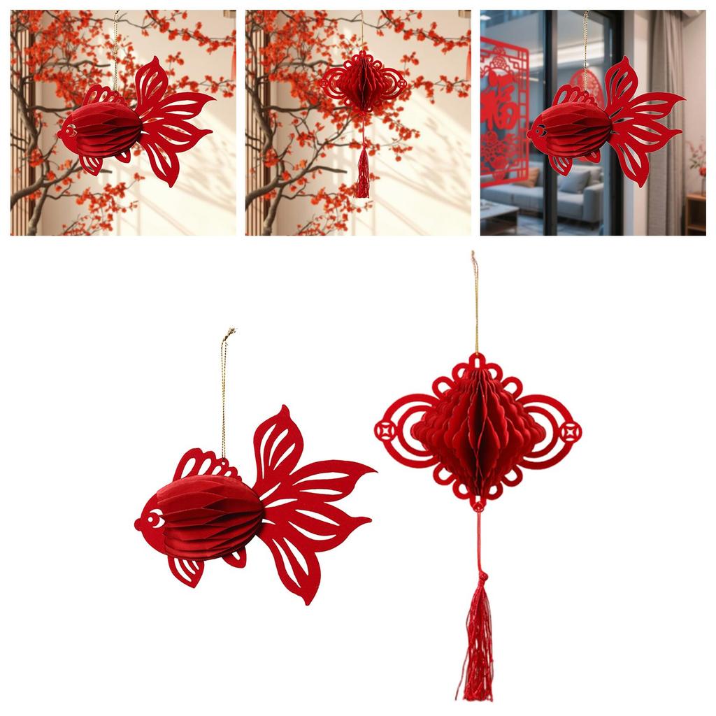 New Year Honeycomb Decoration Lantern Decorative 2026 Year of The Horse for Party Celebrations Wedding Home Decor Living Room