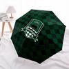 Motif FC Krasnodar, parapluie pliant automatique, design portable et pliable, 8 baleines, un cadeau de Noël ou d'anniversaire.