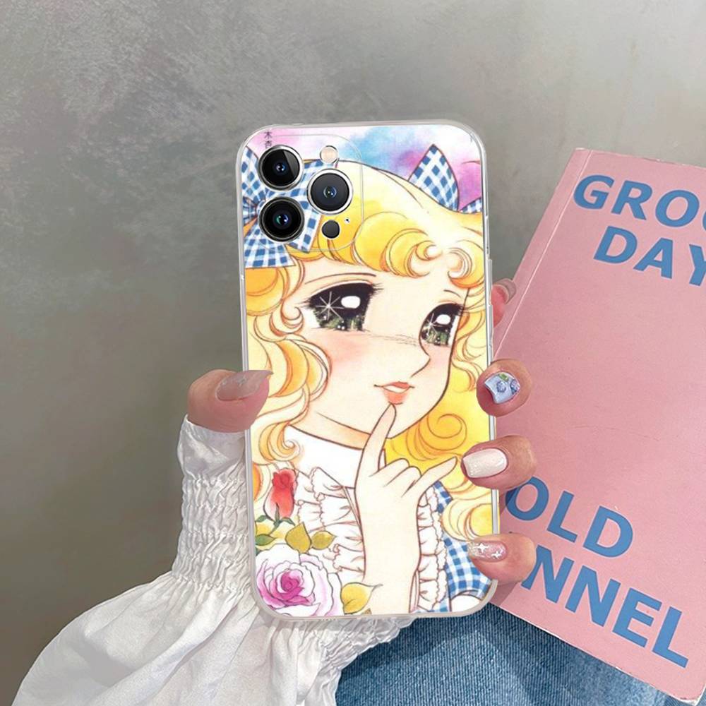 Classic Anime C-Candy C-Candy Transparent Phone Case For IPhone 16 15 14 13 12 11 Pro Max Plus Soft Cover