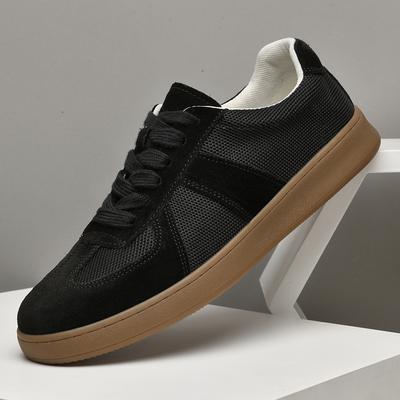 Mode Herren Bequemer Laufschuh Allround Outdoor Ballerinas Mesh Stoff Herren Freizeitschuhe Schnürschuhe Atmungsaktive Skateschuhe Mode Herren