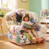 Children's Plush Toy Storage Bean Bag Chair Transparent Cover 100x95x90cm