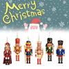 Pcs Nutcracker 6 Soldiers Wooden Pendant Hanging Decorations Gift Christmas
