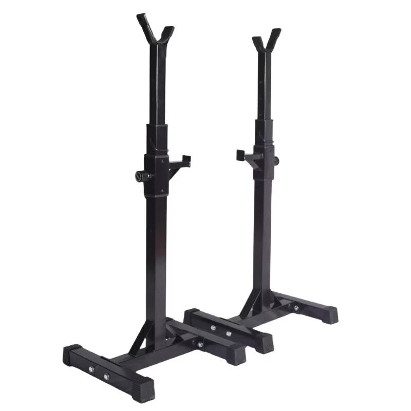 WEZHO Adjustable Barbell Squat Rack