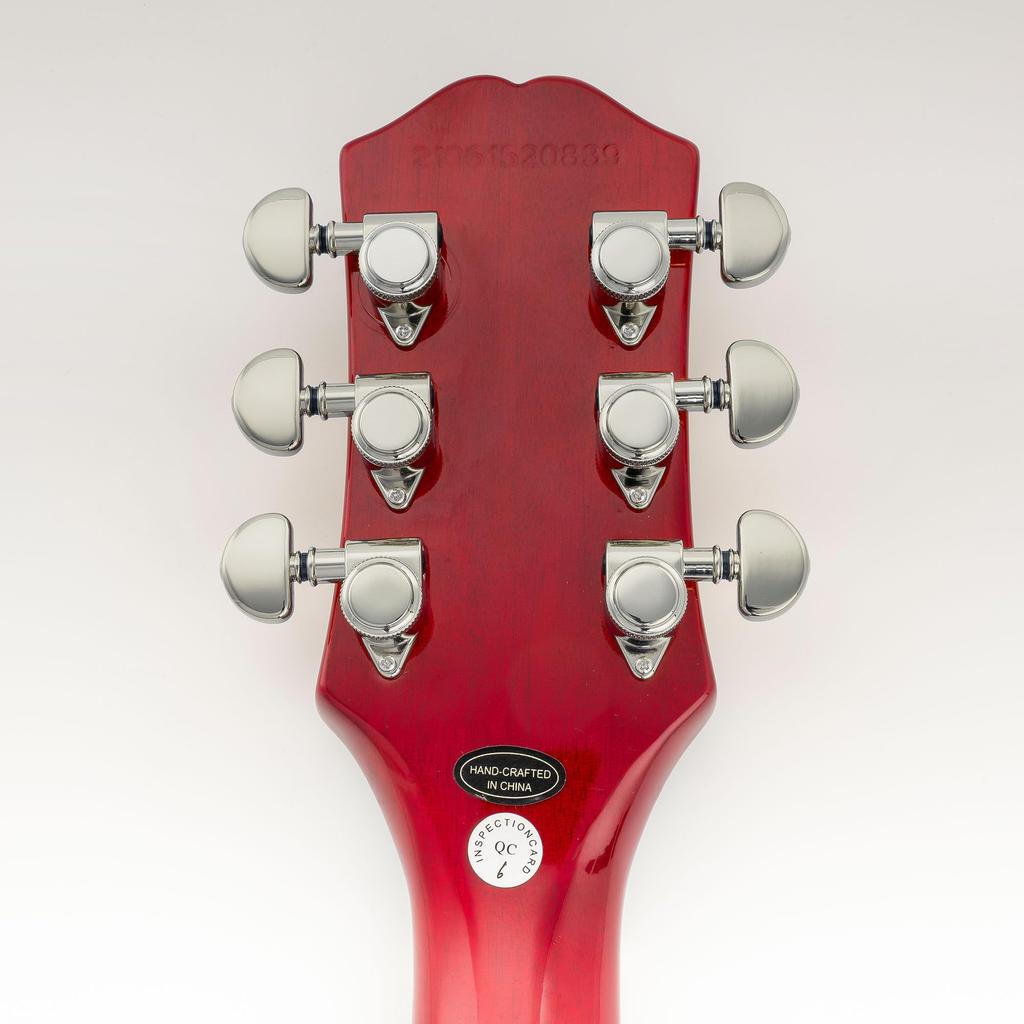 Musiclily Pro R18K L3R3 Locking Gear for Chrome Tuners, 181 Ratio, Half-Moon Button, 90-Degree Screw, Acoustic/Electric Guitars,