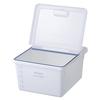 CAINZ Airtight Rice Container for Freshness, Drawer Type, 12kg Capacity, with Moisture and Oxidation Prevention Gasket and Measuring Cup