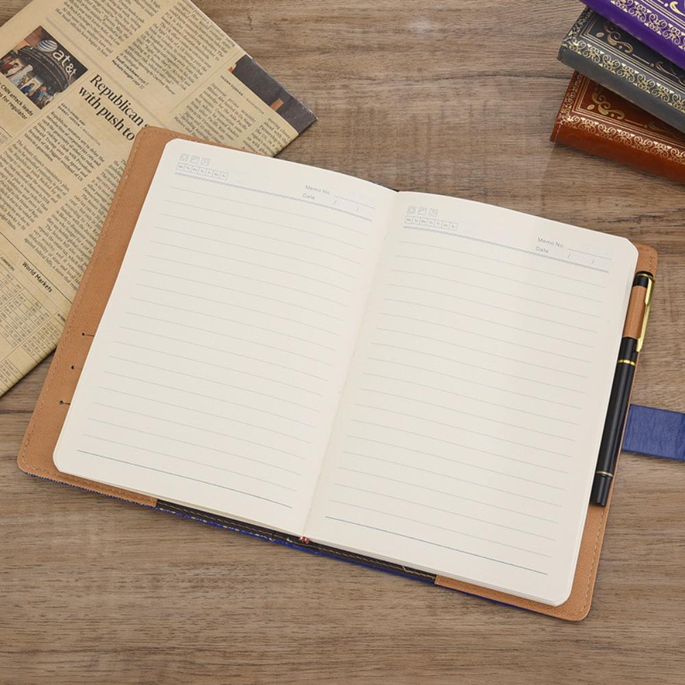 Papperstjocklek Kombinationslås a5 Journalanteckningsbok Med Lås a5 Retro Lösenordsbok Student