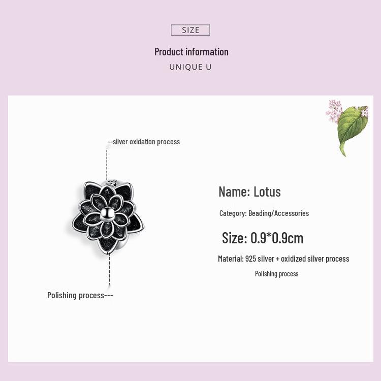 S925 Sterling Silver Spacer Beads for European & American Fashion Bracelets - SCC1196