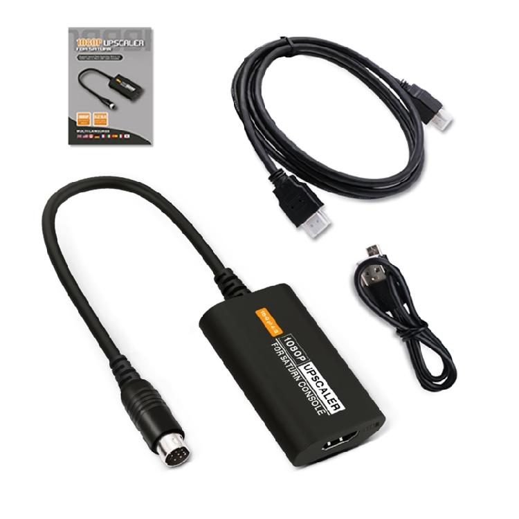 

HDMI-compatible Converter For Saturn Consoles HDTV Adapter Retro for Scaler 1080 1